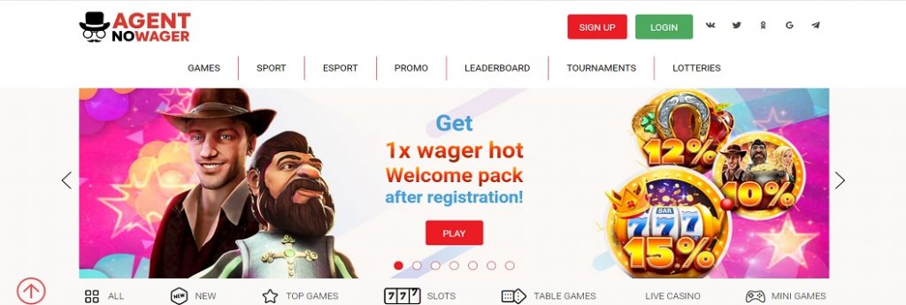 Agent No Wager Casino Review
