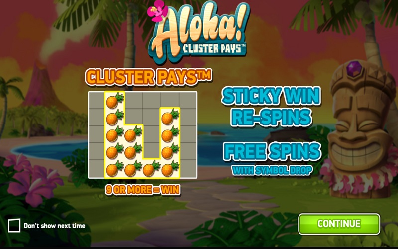 Aloha Cluster Pays By Netent