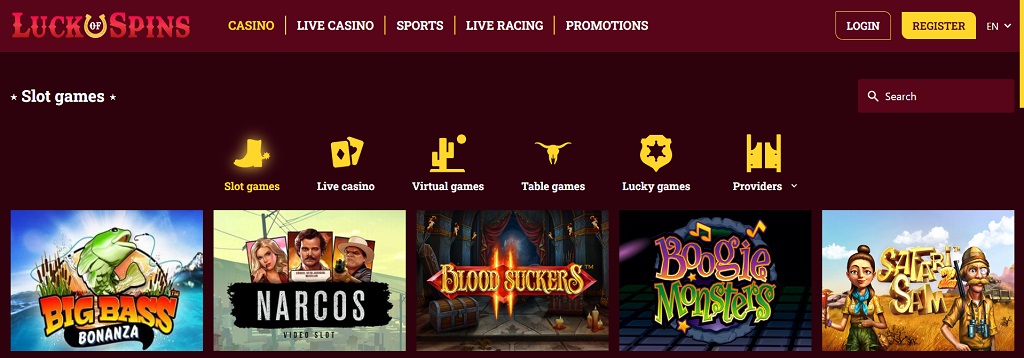 Luck Of Spins Online Casino Review